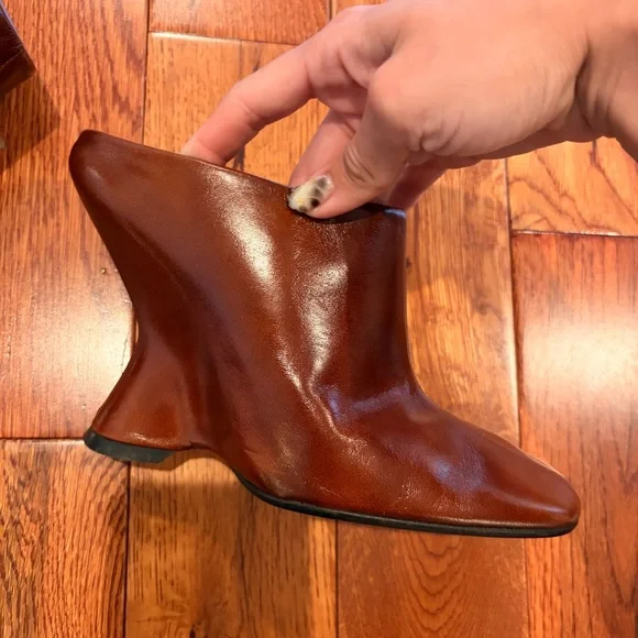 Dries Van Noten Brown Leather Mules